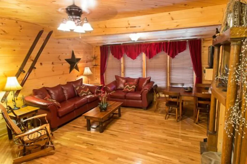 river view cabin main room