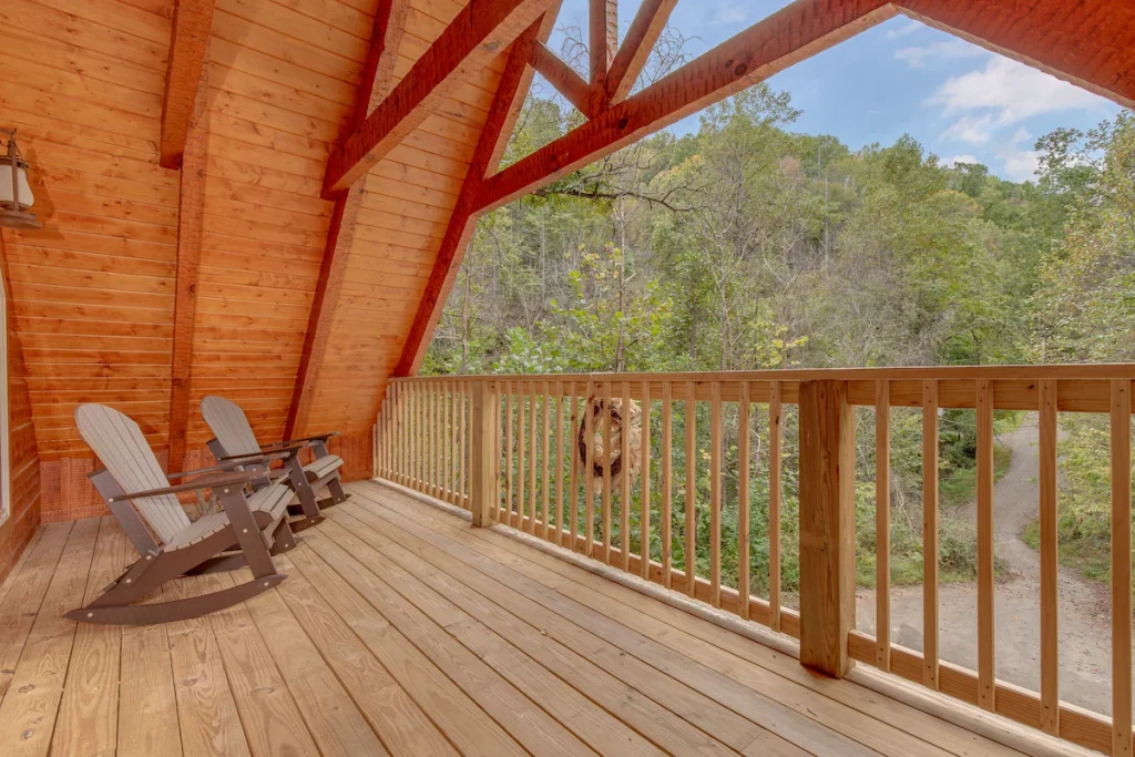 lover's cabin patio
